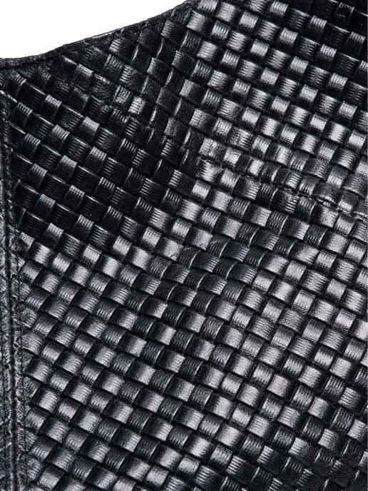 Luisa Vannini Schwarz Rindsledertasche - Image 3