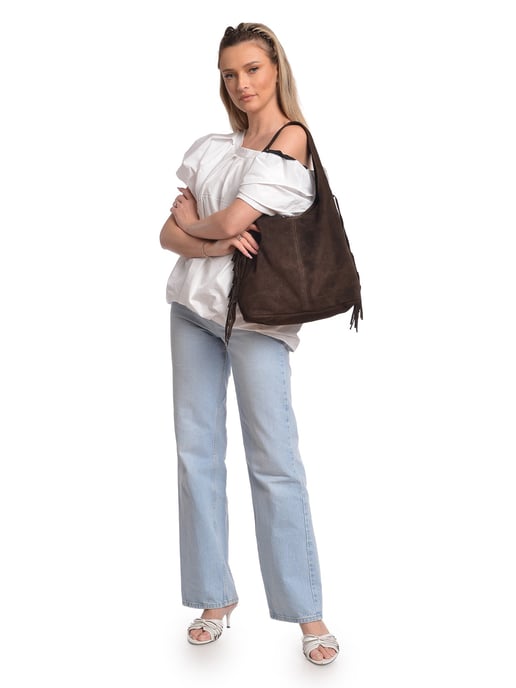 Isabella Rhea Kastanienbraun Rindsledertasche - Image 5