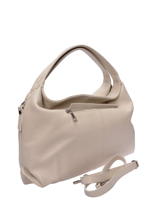 Luisa Vannini Beige Rindsledertasche - Image 2