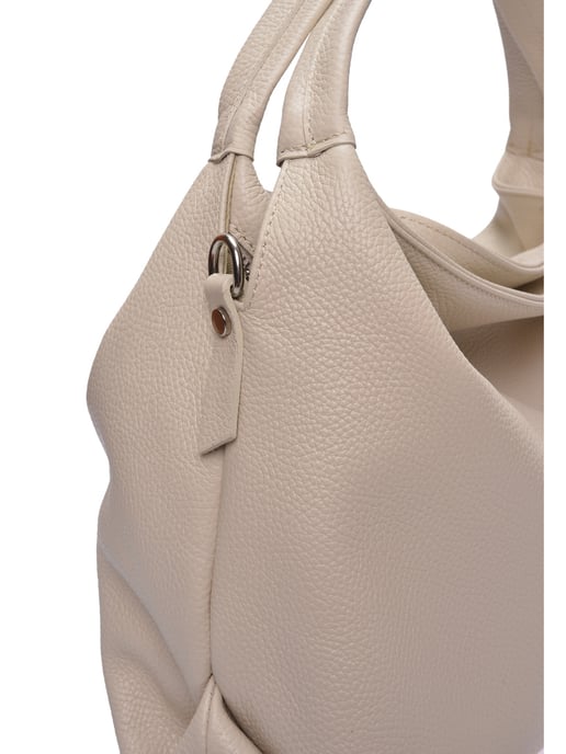 Luisa Vannini Beige Rindsledertasche - Image 3