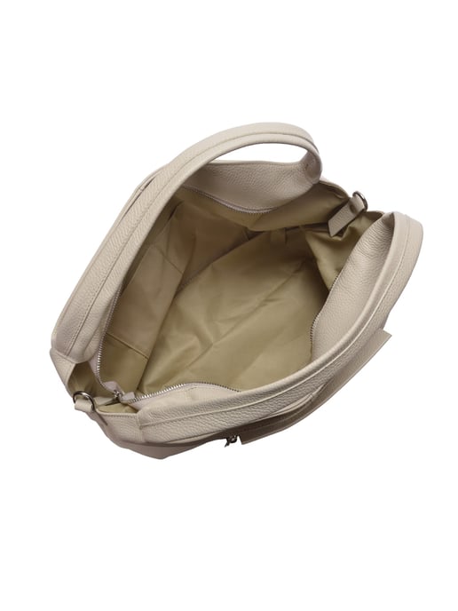 Luisa Vannini Beige Rindsledertasche - Image 4