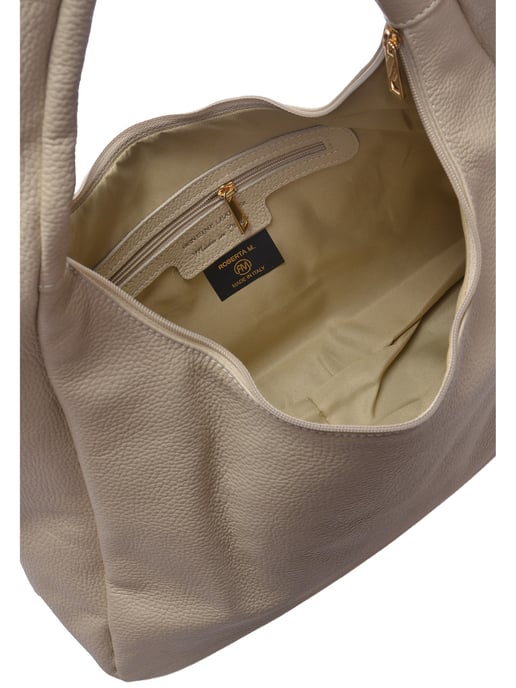 Roberta M Beige Rindsledertasche - Image 4