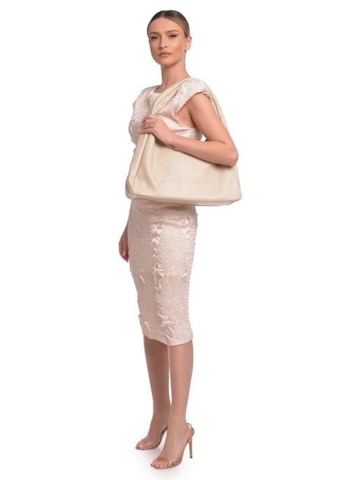 Roberta M Beige Rindsledertasche - Image 5