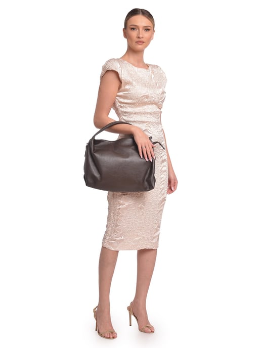 Luisa Vannini Kastanienbraun Rindsledertasche - Image 5
