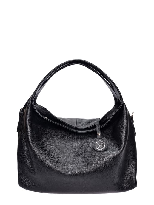 Luisa Vannini Schwarz Rindsledertasche - Image 1