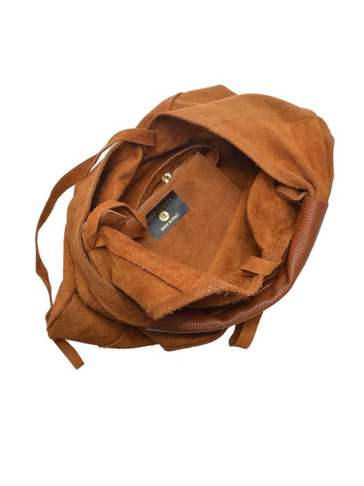 Anna Luchini Braun Rindsledertasche - Image 4
