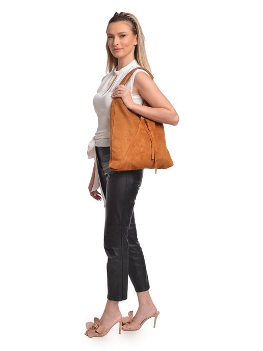 Anna Luchini Braun Rindsledertasche - Image 5