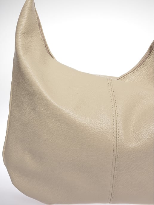Luisa Vannini Beige Rindsledertasche - Image 3