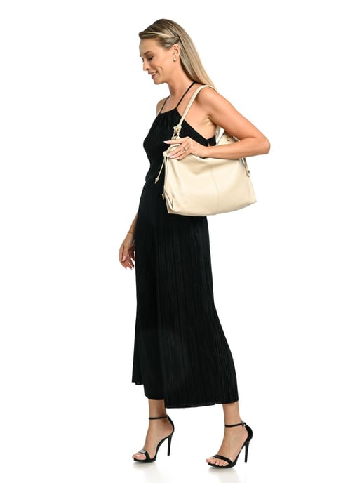 Isabella Rhea Beige Rindsledertasche - Image 5
