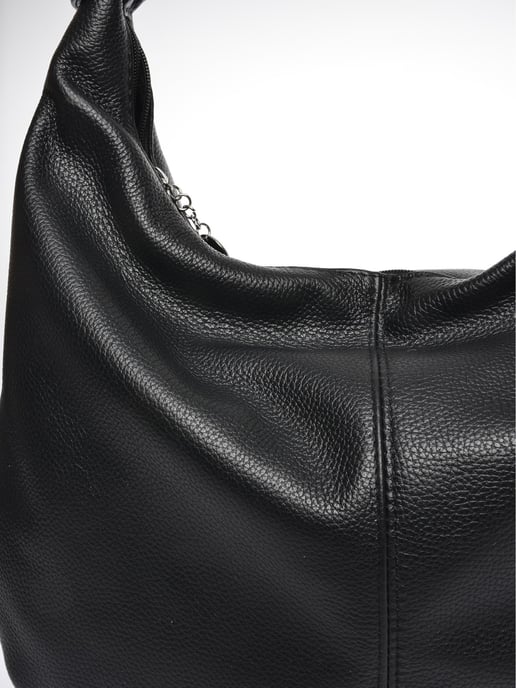 Luisa Vannini Schwarz Rindsledertasche - Image 3