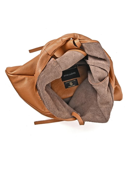 Anna Luchini Braun Rindsledertasche - Image 4