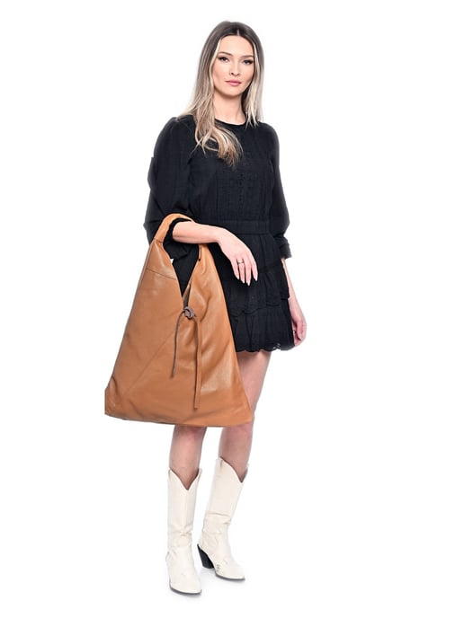Anna Luchini Braun Rindsledertasche - Image 5