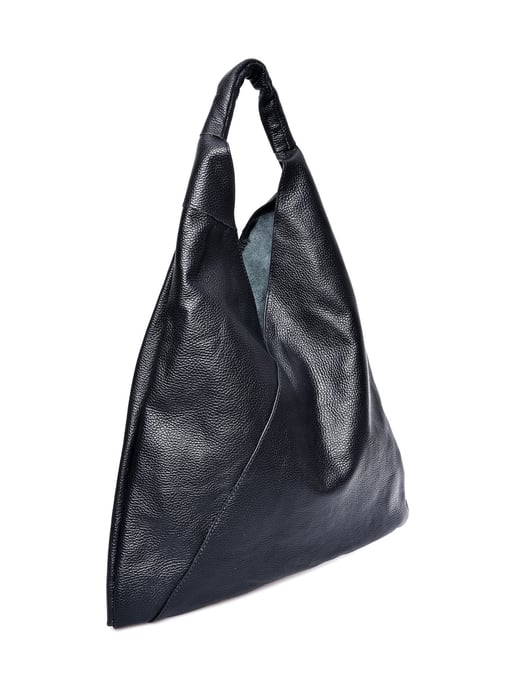 Anna Luchini Schwarz Rindsledertasche - Image 2