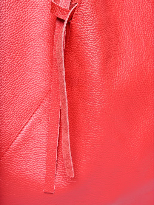 Anna Luchini Rot Rindsledertasche - Image 3