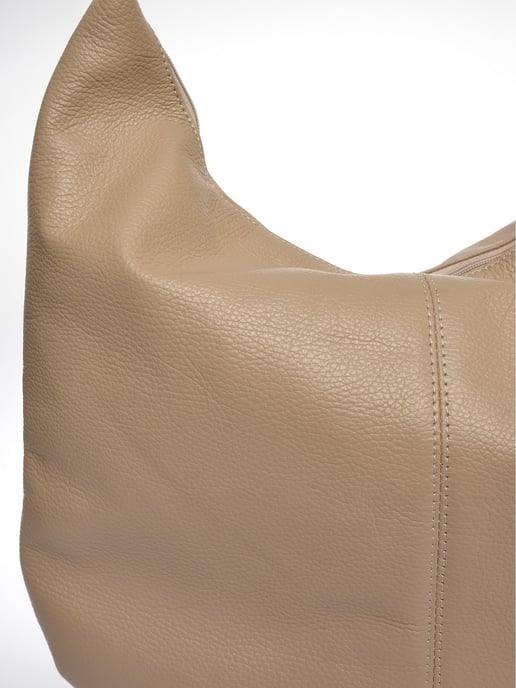 Luisa Vannini Beige Rindsledertasche - Image 3