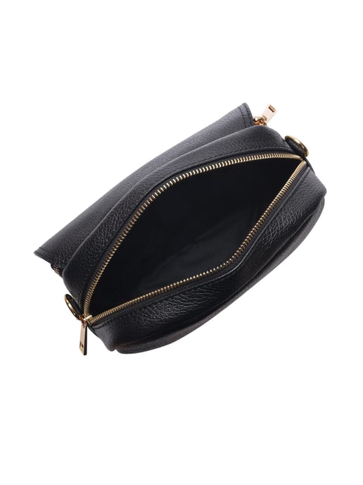Luisa Vannini Schwarz Rindsledertasche - Image 4