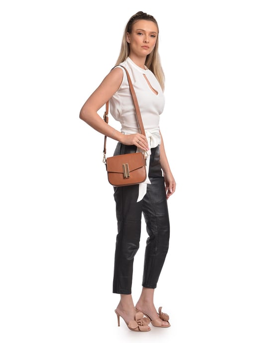 Anna Luchini Braun Rindsledertasche - Image 5
