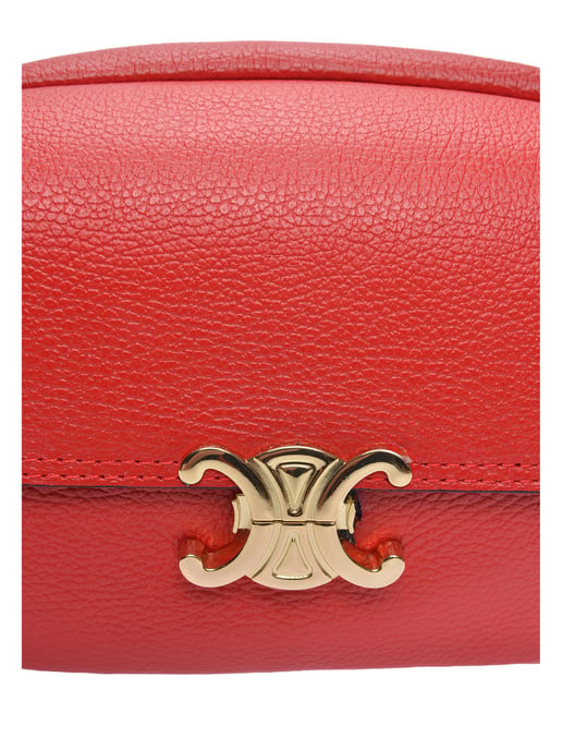 Luisa Vannini Rot Rindsledertasche - Image 3