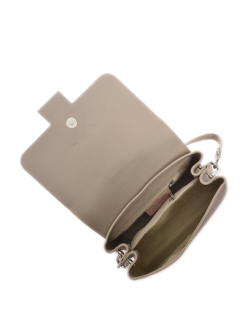Luisa Vannini Beige Rindsledertasche - Image 4