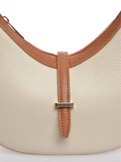 Roberta M Beige Rindsledertasche - Image 3