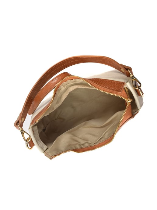 Roberta M Beige Rindsledertasche - Image 4