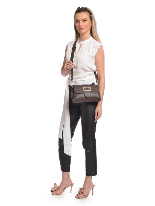 Isabella Rhea Kastanienbraun Rindsledertasche - Image 5