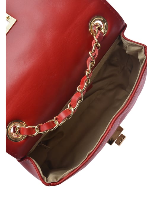 Luisa Vannini Rot Rindsledertasche - Image 4