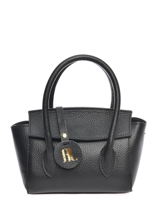 Anna Luchini Schwarz Rindsledertasche - Image 1