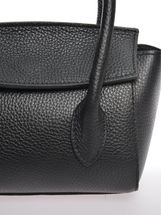 Anna Luchini Schwarz Rindsledertasche - Image 3