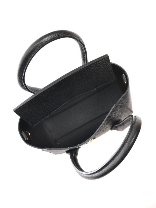 Anna Luchini Schwarz Rindsledertasche - Image 4