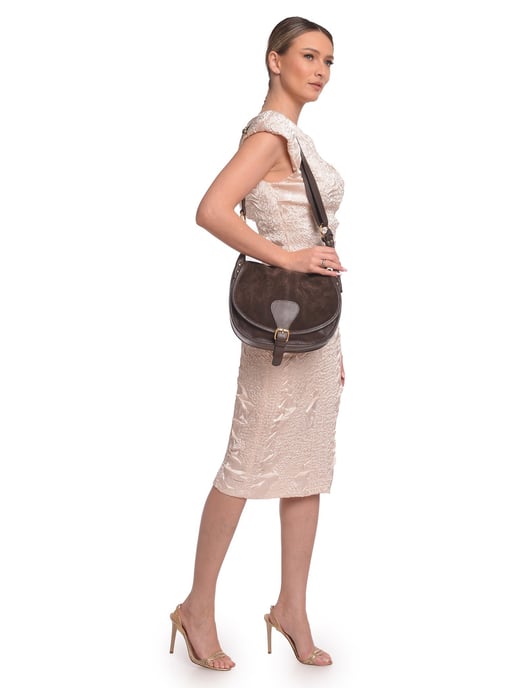 Luisa Vannini Kastanienbraun Rindsledertasche - Image 5