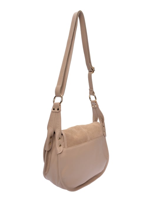 Luisa Vannini Beige Rindsledertasche - Image 2
