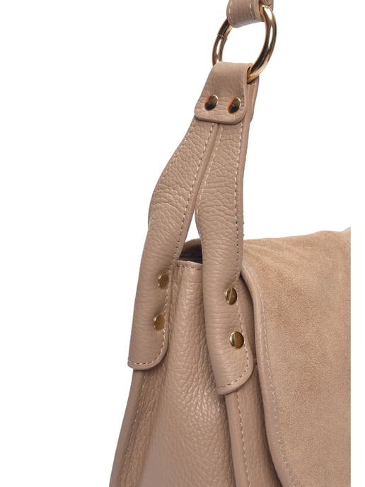 Luisa Vannini Beige Rindsledertasche - Image 3