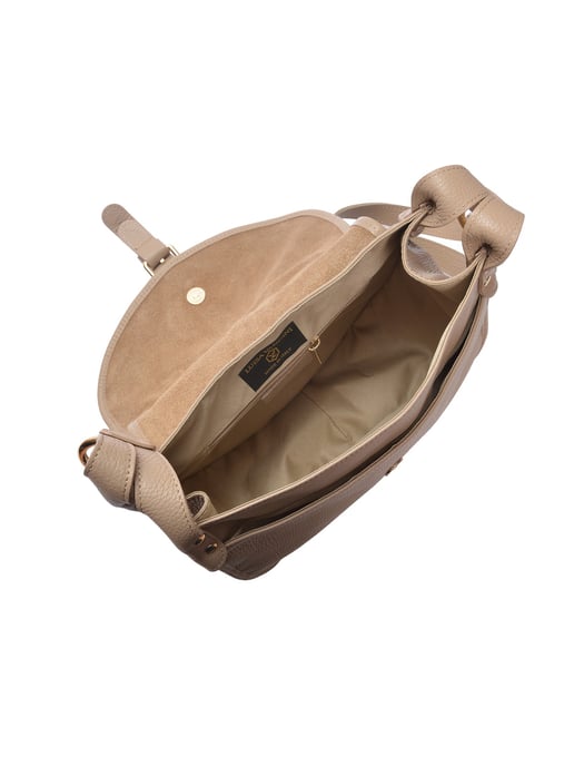 Luisa Vannini Beige Rindsledertasche - Image 4