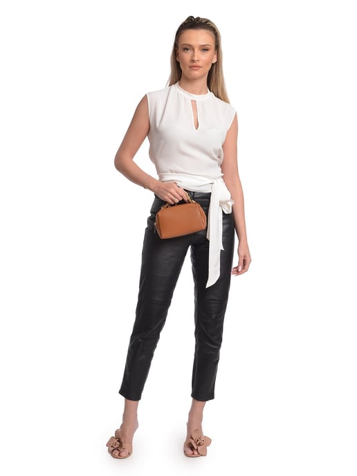 Isabella Rhea Braun Rindsledertasche - Image 4