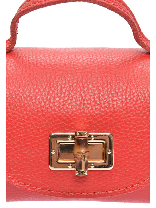 Anna Luchini Rot Rindsledertasche - Image 3
