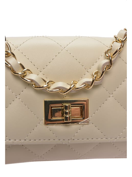 Luisa Vannini Beige Rindsledertasche - Image 3