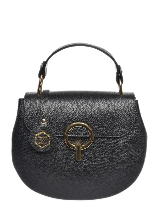 Luisa Vannini Schwarz Rindsledertasche - Image 1