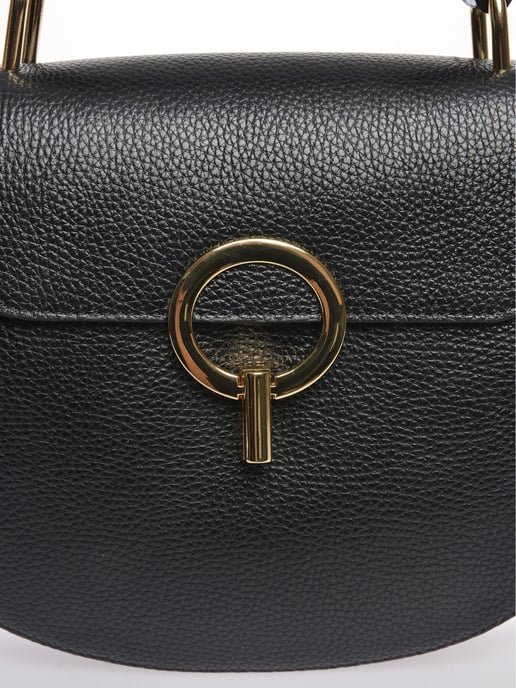 Luisa Vannini Schwarz Rindsledertasche - Image 3