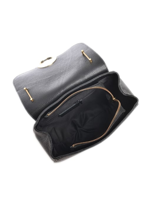 Luisa Vannini Schwarz Rindsledertasche - Image 4