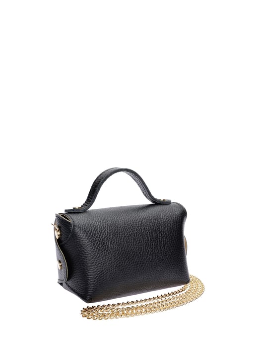 Anna Luchini Schwarz Rindsledertasche - Image 2