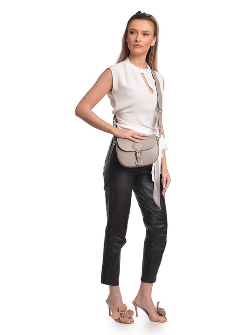Isabella Rhea Beige Rindsledertasche - Image 5