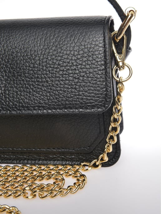 Anna Luchini Schwarz Rindsledertasche - Image 3