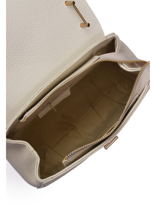 Luisa Vannini Beige Rindsledertasche - Image 4