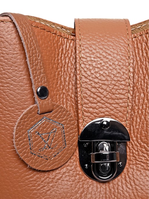 Luisa Vannini Braun Rindsledertasche - Image 3