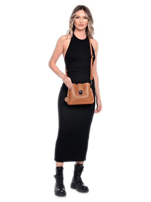 Luisa Vannini Braun Rindsledertasche - Image 5