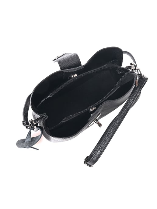 Luisa Vannini Schwarz Rindsledertasche - Image 4