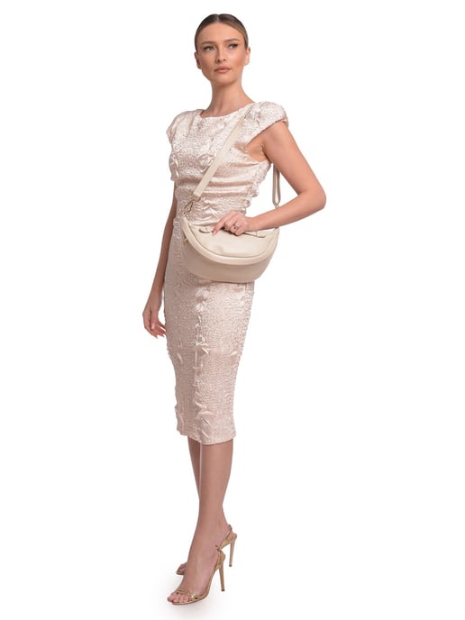 Roberta M Beige Rindsledertasche - Image 5