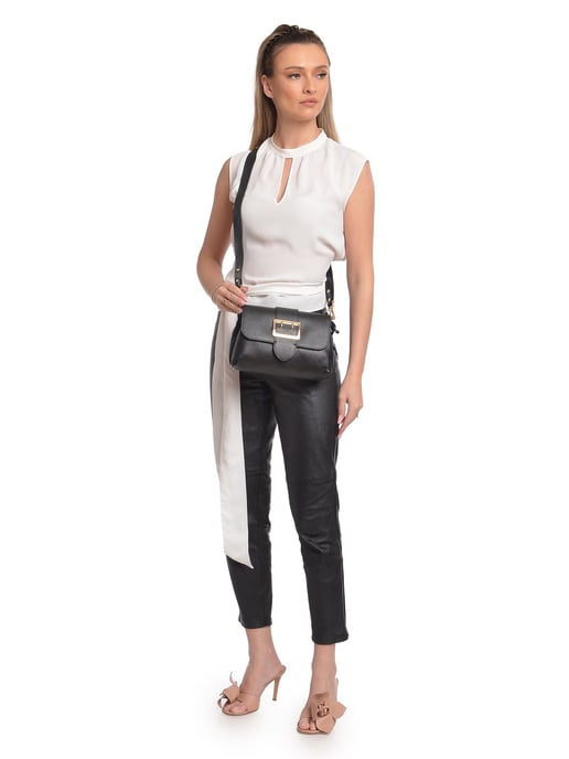 Isabella Rhea Schwarz Rindsledertasche - Image 5
