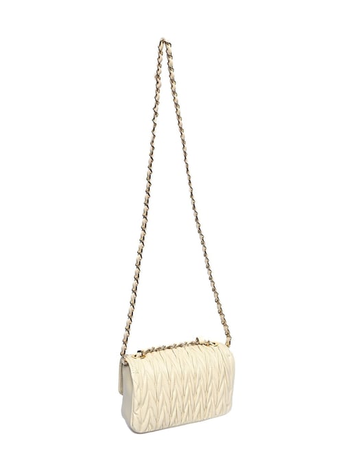 Luisa Vannini Beige Rindsledertasche - Image 2